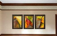 "Intimate Autumn" VF triptych of framed images