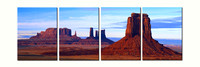 "Monument Valley 2" quadtych