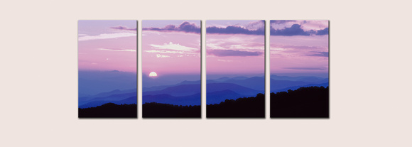 "End of the Day" quadtych