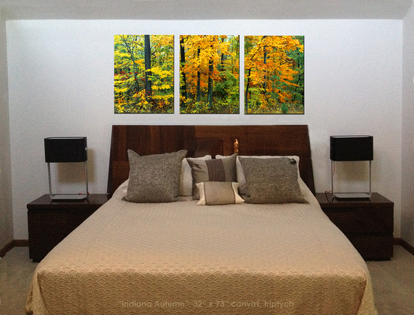 "Indiana Autumn" as triptych.