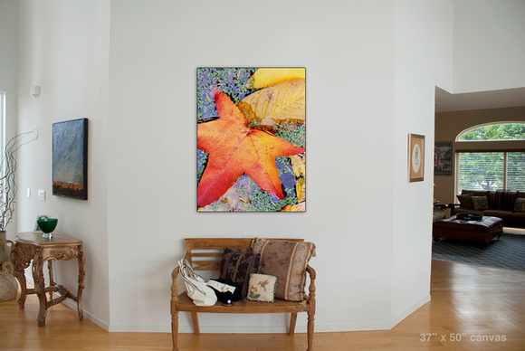 Virtual Fitting of "Pond Palette" as a gallery-wrap canvas