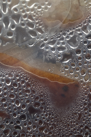 Condensation and Abstract Patterns Inside a Container